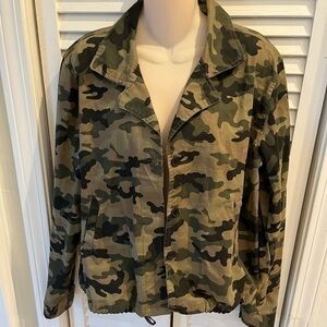 Zac & Rachel Camo Jacket Large 100% Cotton NWOT